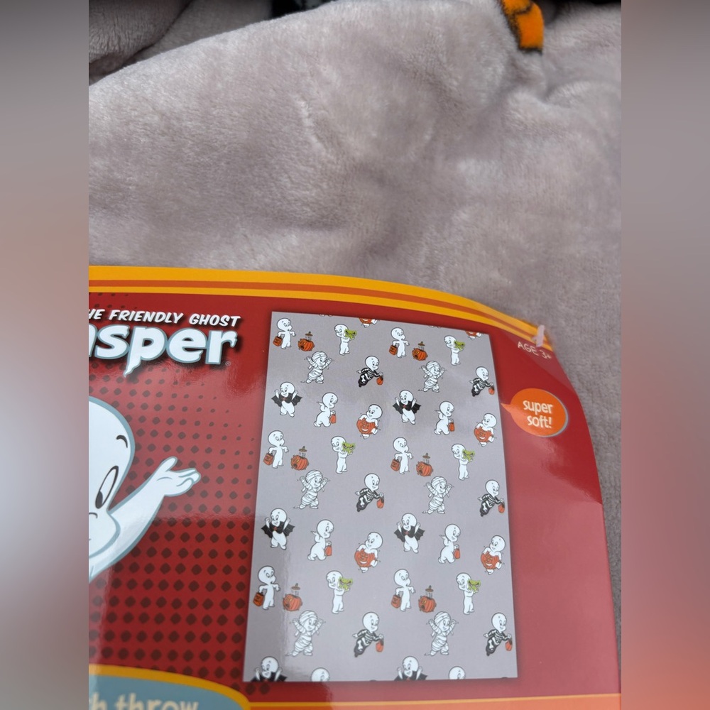 Casper the Friendly Ghost Blanket, Halloween Blanket, Ghost Blanket, Care Bears - Picture 6 of 6